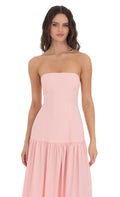 GINA STRAPLESS MAXI DRESS