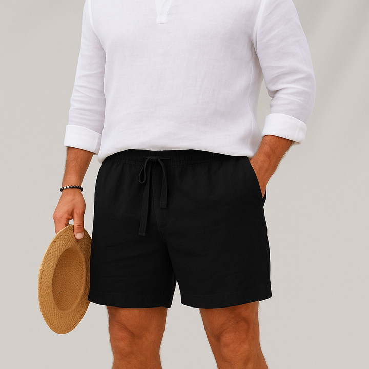 Men's Summer Linen Drawstring Shorts - product image 2