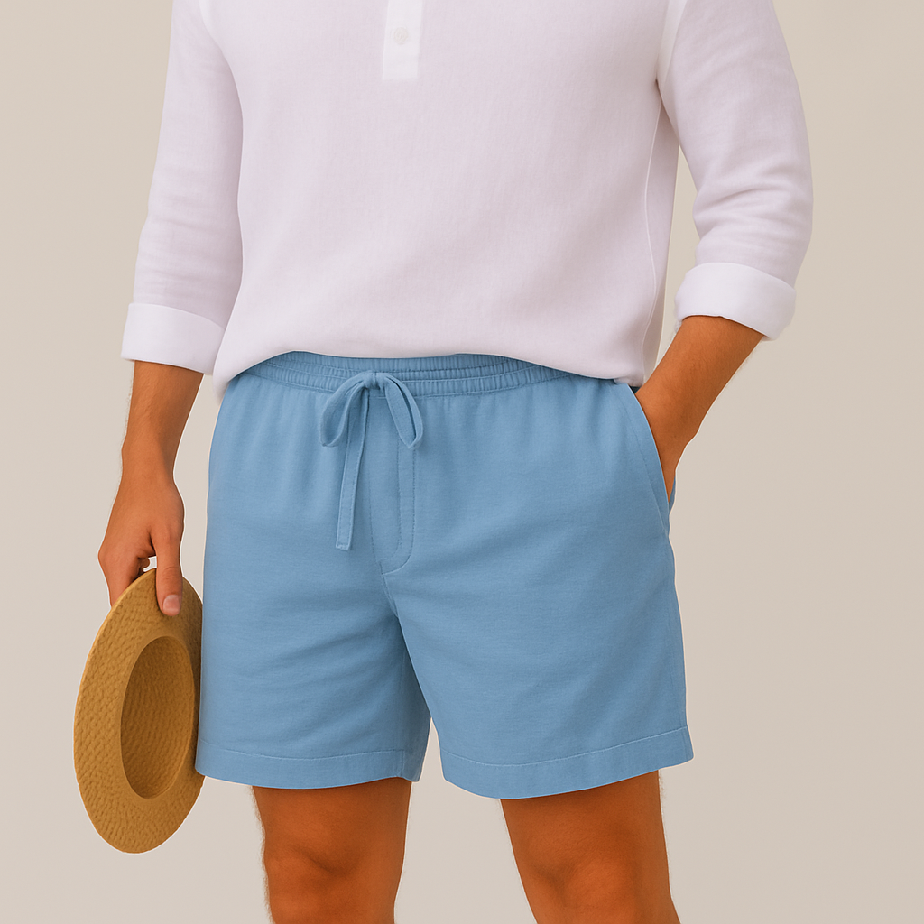 Men's Summer Linen Drawstring Shorts - product image 3