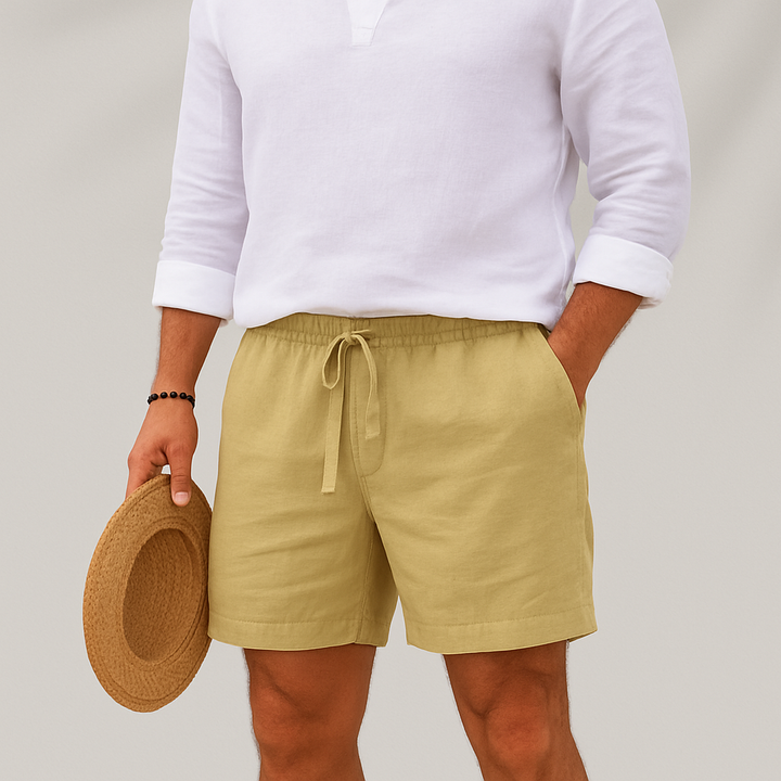 Men's Summer Linen Drawstring Shorts - product image 5