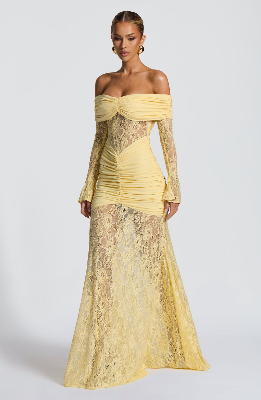 Sauline Maxi Dress - Lemon Dress Babyboo Fashion Premium Exclusive Design