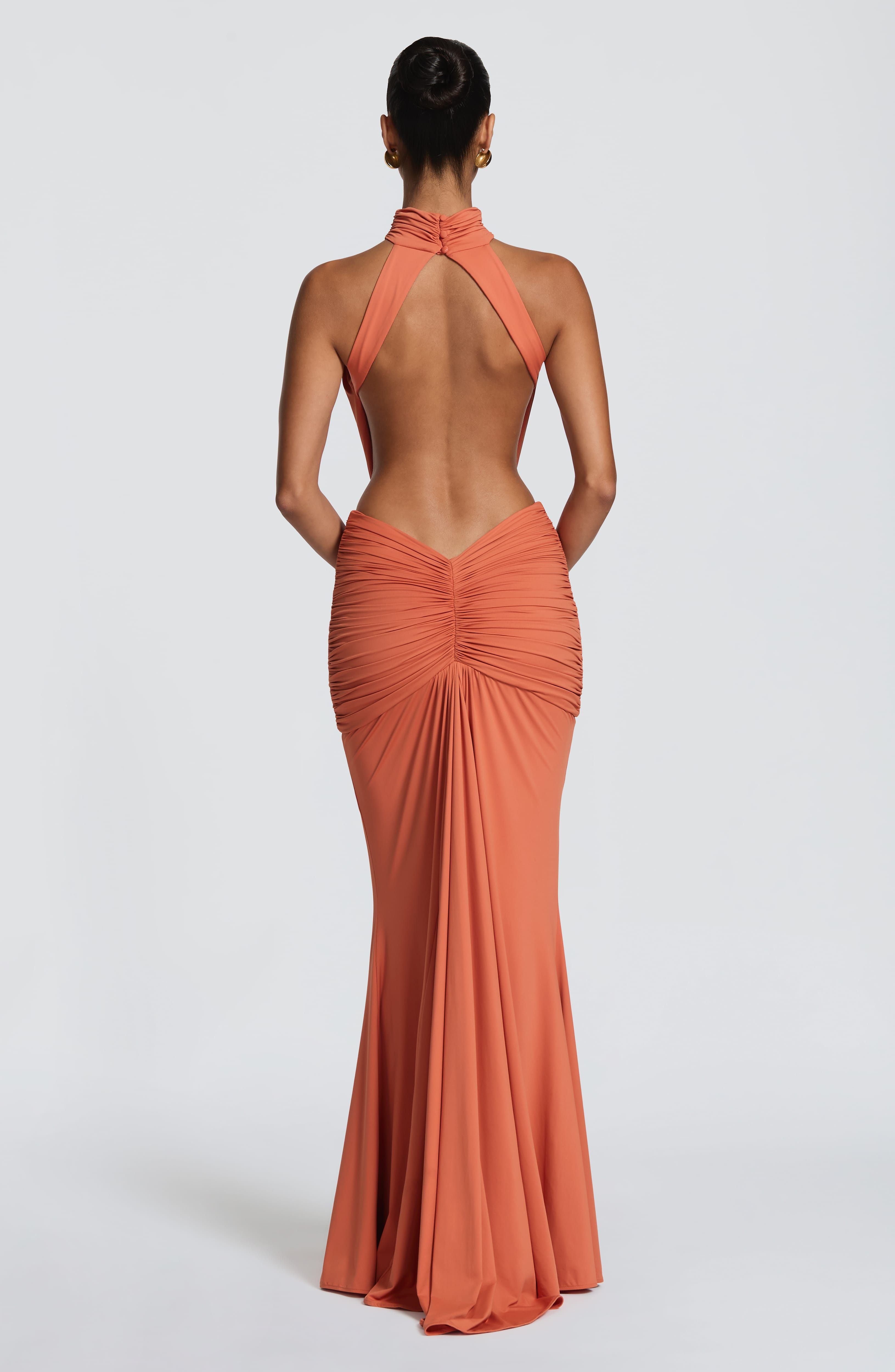 Thekla Maxi Dress - Burnt Orange Dress Babyboo Fashion Premium Exclusive Design