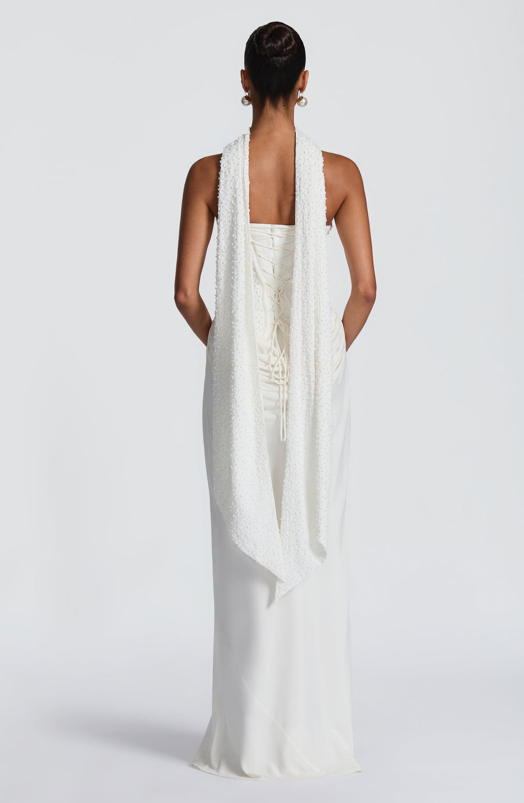 Tindra Maxi Dress - Ivory Dress Babyboo Fashion Premium Exclusive Design