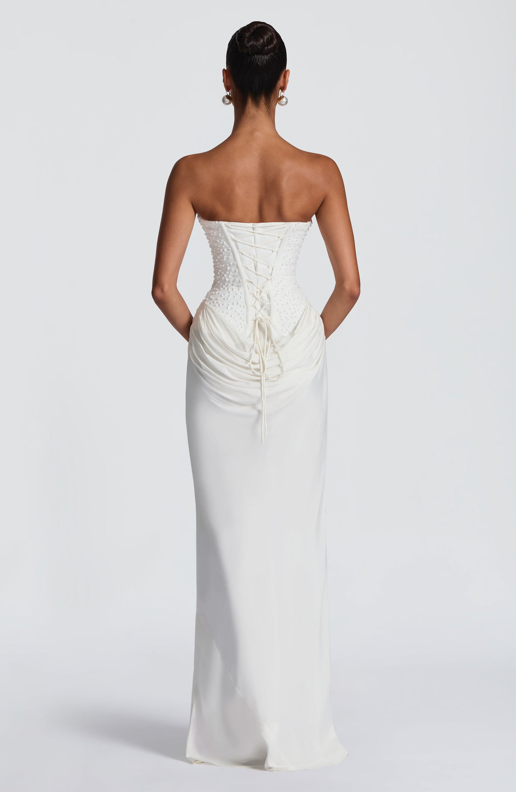 Tindra Maxi Dress - Ivory Dress Babyboo Fashion Premium Exclusive Design